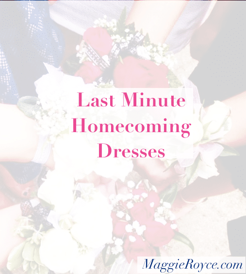 Last Minute Homecoming Dresses